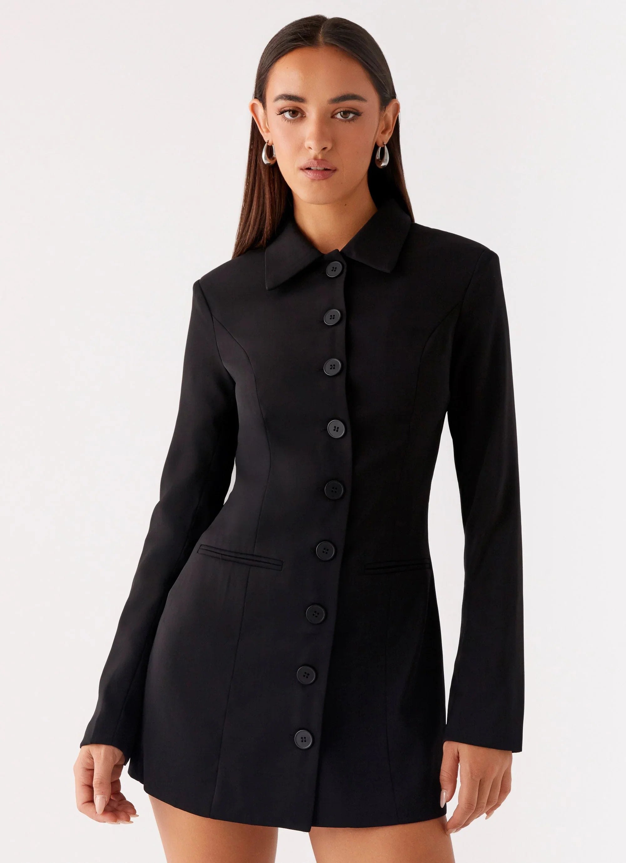 Memphis Blazer Mini Dress - Black
